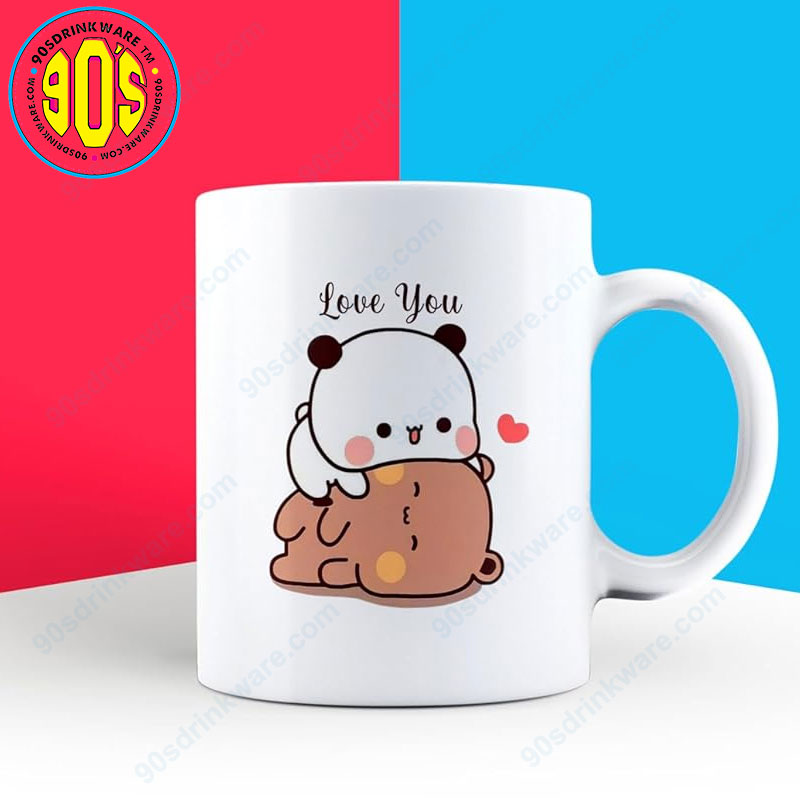 Tazza In Ceramica Bub-u Dud-u Cup San Valentino 300ml – Orso E Panda, Divertente E Creativa